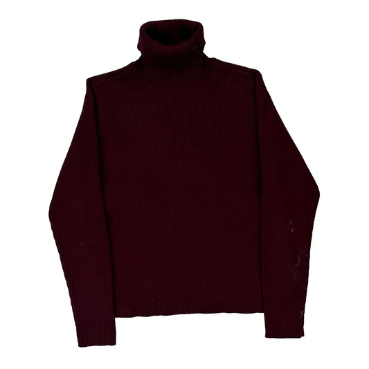 Ralph Lauren Petite Rollneck - Large Burgundy Cotton