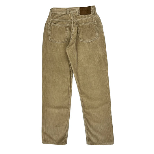 Calvin Klein Cord Trousers - 26″ Waist Beige Cotton