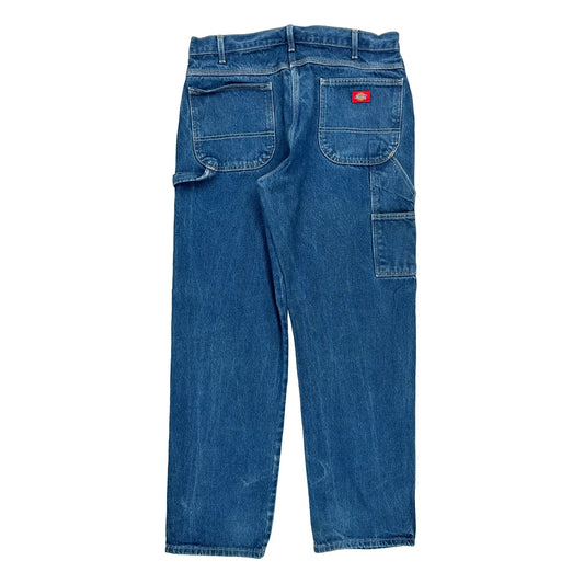 Dickies Carpenter Jeans - 34W 33L Blue Cotton