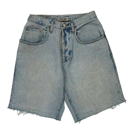Guess Denim Shorts - 29W UK 10 Light Wash Cotton