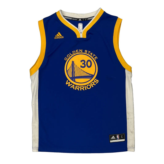 Golden State Warriors Adidas Jersey - Large Blue Polyester