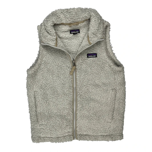 Age 10 Patagonia Fleece Gilet - Medium Cream Polyester