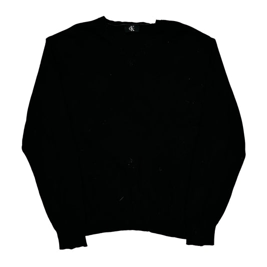 Calvin Klein Jumper - Large Black Cotton Blend