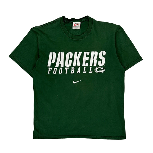 Made In USA Green Bay Packers Nike Nfl T-Shirt - Medium Green Cotton