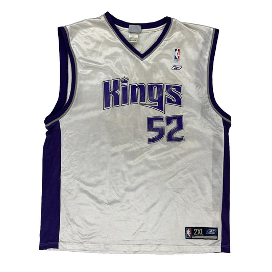 Sacramento Kings Reebok Nba Jersey - 2XL White Polyester