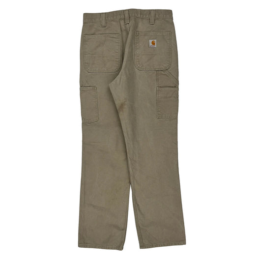 Carhartt Carpenter Trousers - 32W 31L Khaki Cotton