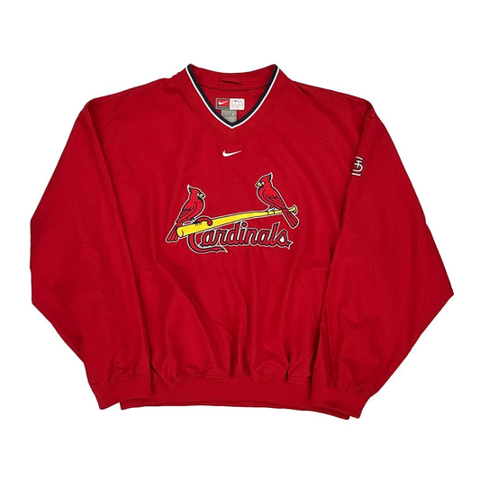 Cardinals Nike Mlb Windbreaker - Large Red Polyester