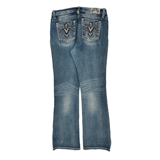 Miss Me Boot Cut Jeans - 34W UK 14 Blue Cotton