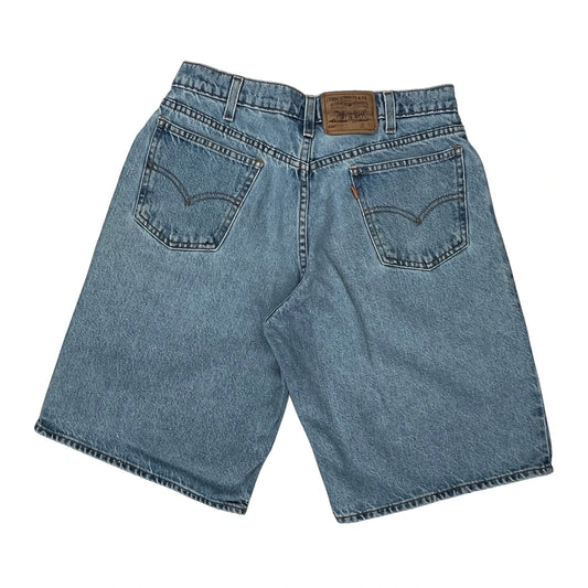 Levis Denim Shorts - 29W UK 12 Light Wash Cotton