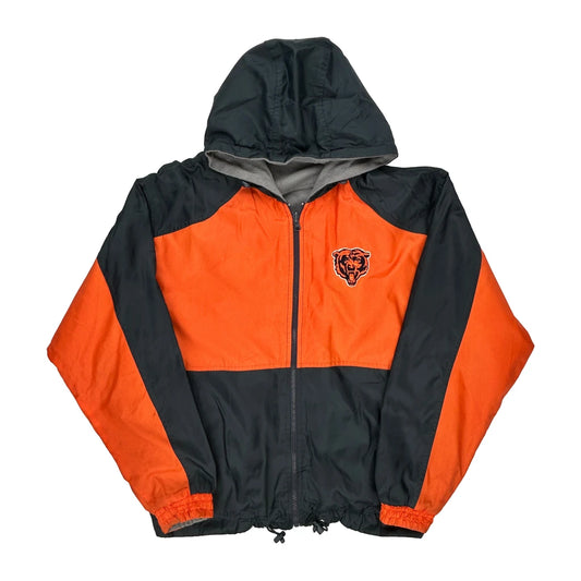 Bears Nfl Jacket - Large Orange Nylon