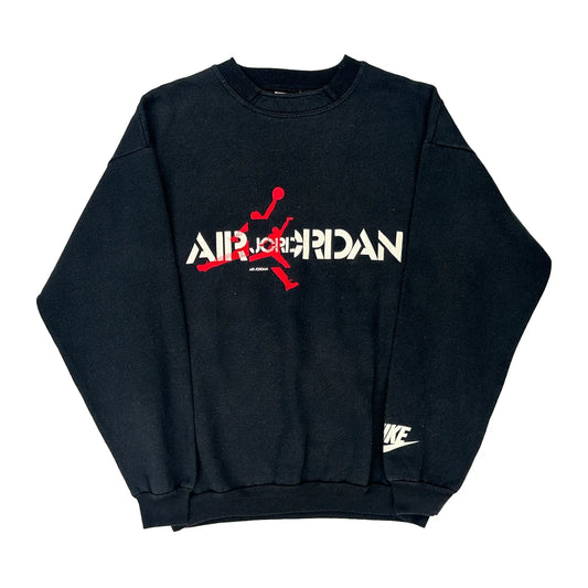 Bootleg Nike Sweatshirt - Medium Black Cotton