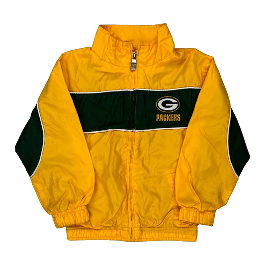 Packers, Age 4 Nfl Football Windbreaker - Small Green Polyester