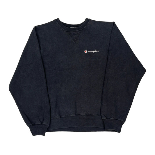 Authentic Athletic Apparel Champion Sweatshirt - Medium Black Cotton