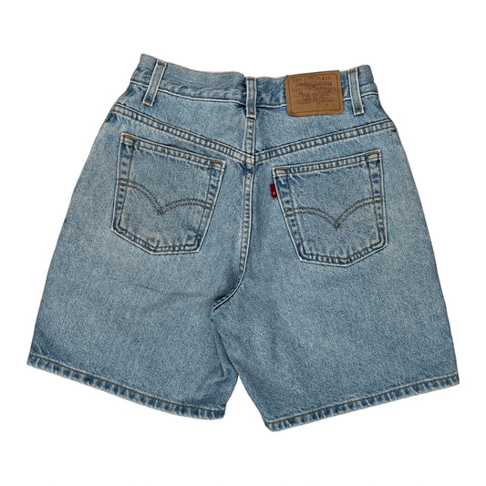 Levis Denim Shorts - 24W UK 4 Blue Cotton