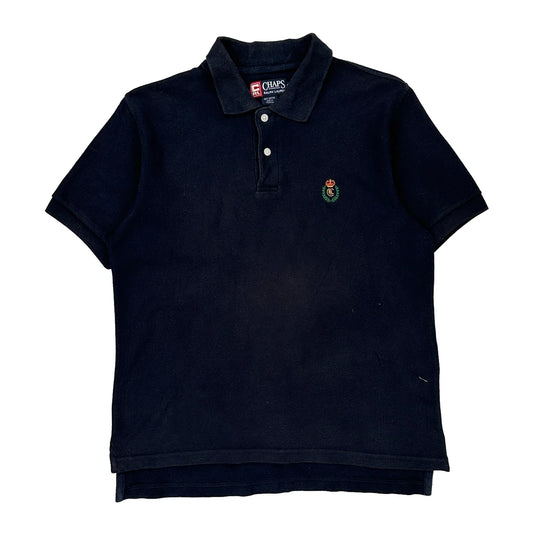Chaps Ralph Lauren Polo Shirt - Small Black Cotton