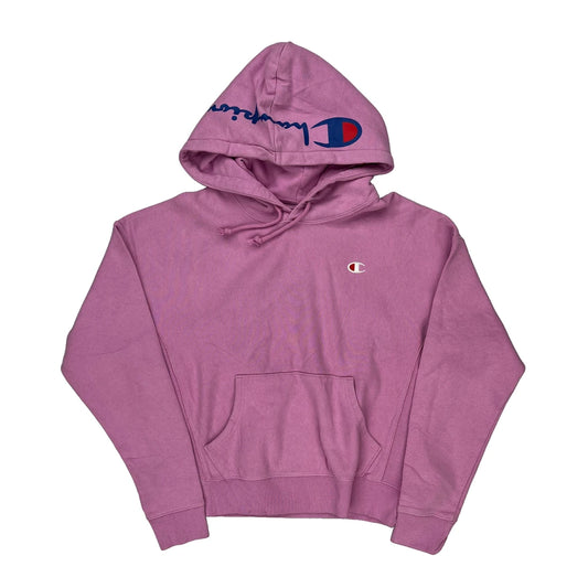 Reverse Weave Champion Hoodie - Large Pink Cotton