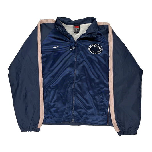 Penn State Nike College Track Jacket - Large Navy Polyester