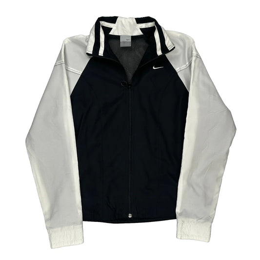 Nike Windbreaker - Small Black & White Polyester