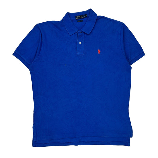Polo By Ralph Lauren Polo Shirt - Large Blue Cotton