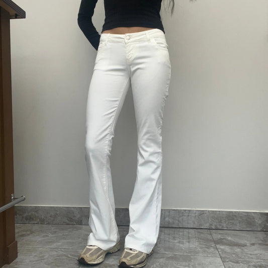 Vintage white Extra Low Tommy Miss Sixty Trousers - womens 27" waist