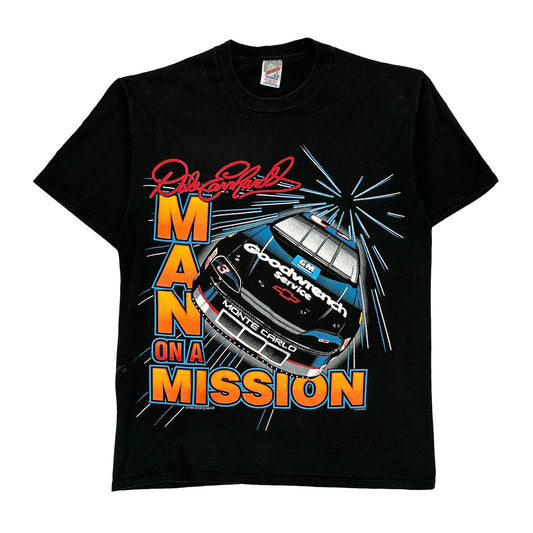 Dale Earnhardt Goodwrench Service Jerzees Nascar T-Shirt - Large Black Cotton