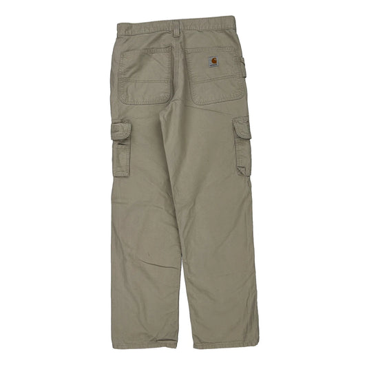 Carhartt Cargo Trousers - 32W 33L Beige Cotton