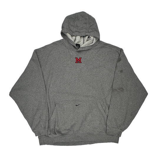 Nike Hoodie - 2XL Grey Cotton