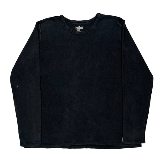 Carhartt Long Sleeve T-Shirt - 2XL Black Cotton