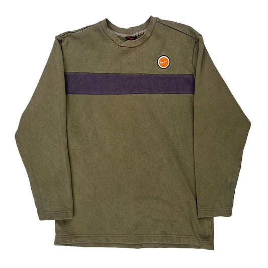 Age 12-13 Nike Sweatshirt - Large Khaki Cotton