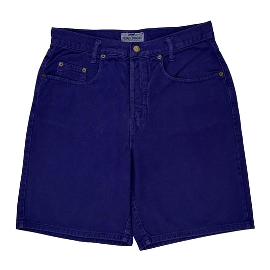 Made In USa Guess Denim Shorts - 32W UK 12 Purple Cotton