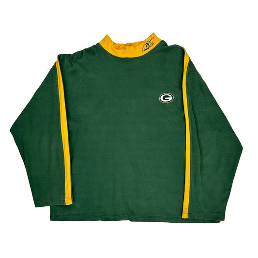 Green Bay Packers Reebok Nfl Long Sleeve T-Shirt - Large Green Cotton
