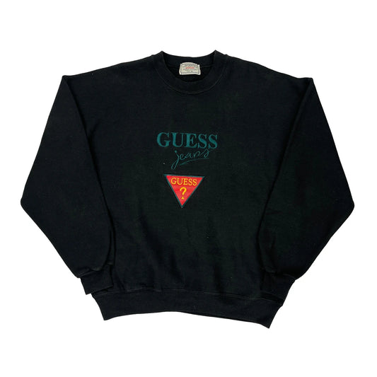 Made In Usa Guess Sweatshirt - XL Black Cotton