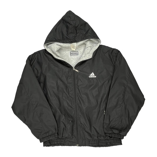 Bootleg Made In USa Adidas Jacket - XL Black Cotton