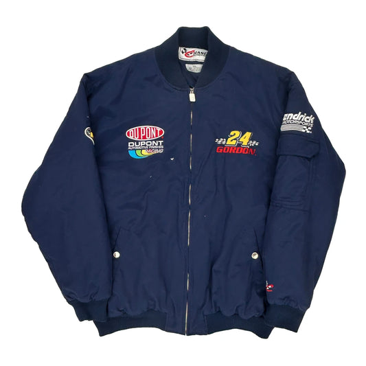 Jeff Gordon Chase Authentics Nascar Bomber Jacket - 2XL Navy Nylon