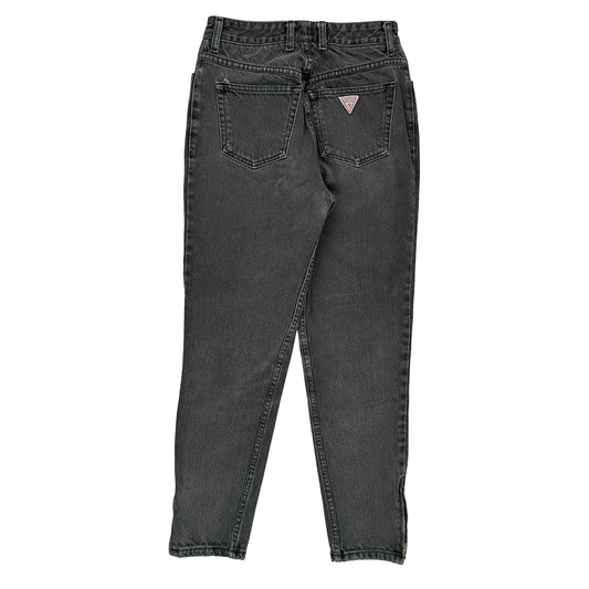 Made In Usa Guess Jeans - 28W UK 8 Black Cotton