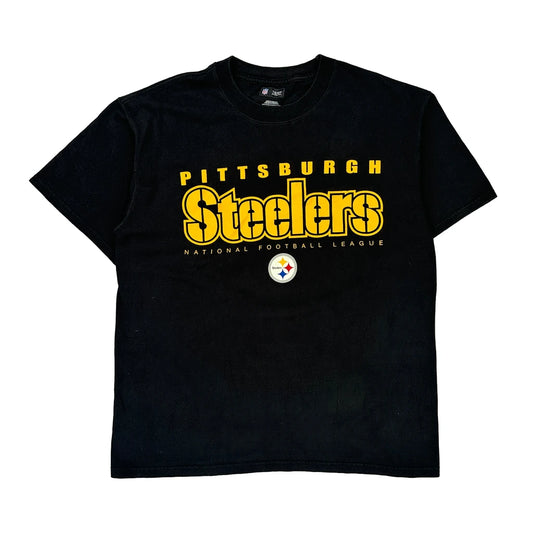 Pittsburgh Steelers Nfl T-Shirt - Large Black Cotton