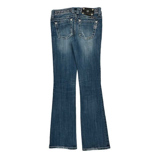 Miss Me Boot Cut Jeans - 28W UK 6 Blue Cotton