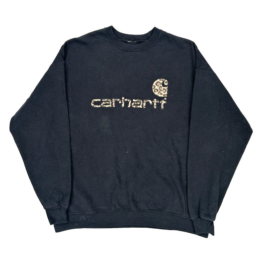 Carhartt Animal Print Sweatshirt - Large Black Cotton
