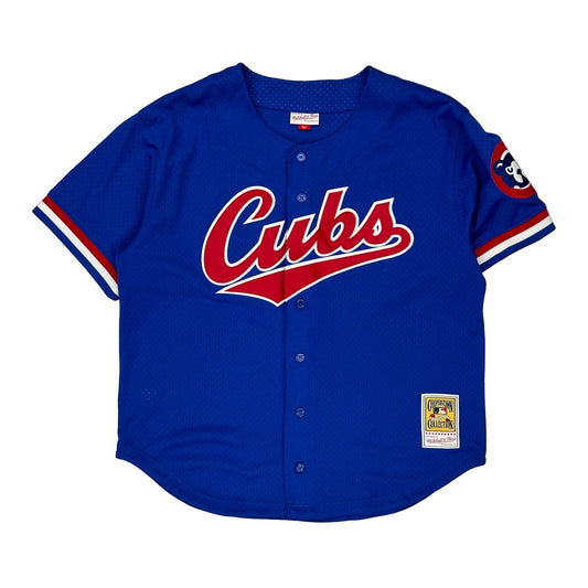 Chicago Cubs Mitchell & Ness Mlb Jersey - XL Blue Polyester