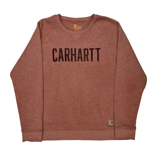 Carhartt Sweatshirt - XL Brown Cotton Blend