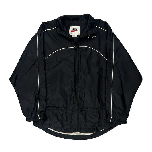 Nike Jacket - Medium Black Polyester