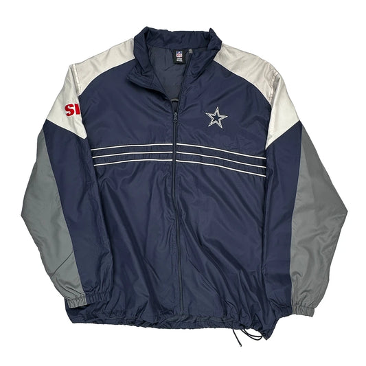 Dallas Cowboys Reebok Football Jacket - 2XL Grey Polyester