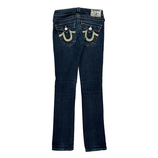 Made In USa True Religion Skinny Jeans - 26W UK 4 Dark Wash Cotton