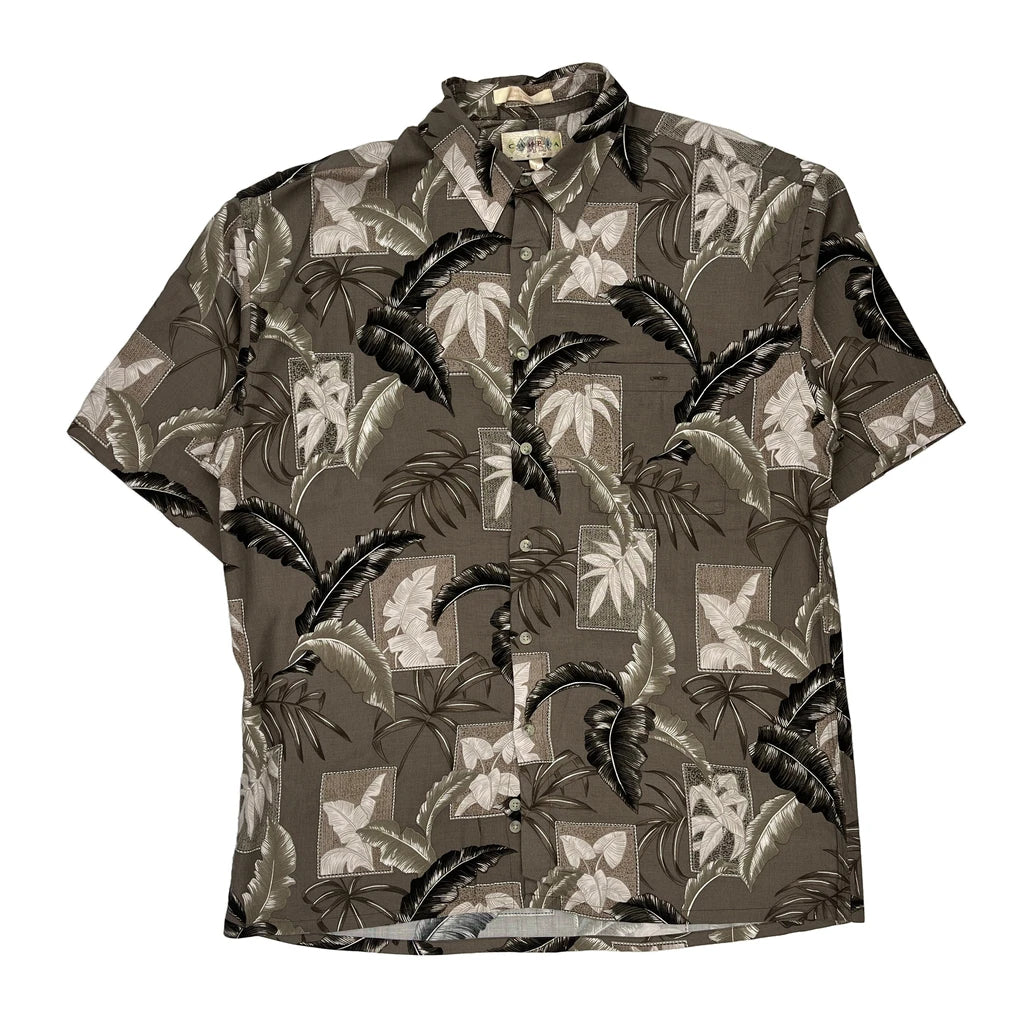 Short Sleeve Black Plus Size Fantasy Hawaiian Shirt main image 1
