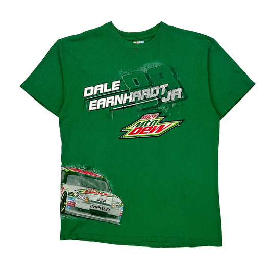 Dale Earnhardt Jr. Nascar Nascar T-Shirt - XL Green Cotton