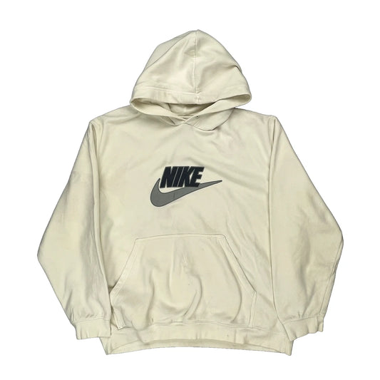 Nike Hoodie - 2XL Cream Cotton