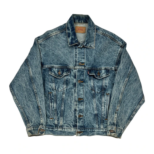 Levis Denim Jacket - Small Acid Wash Cotton