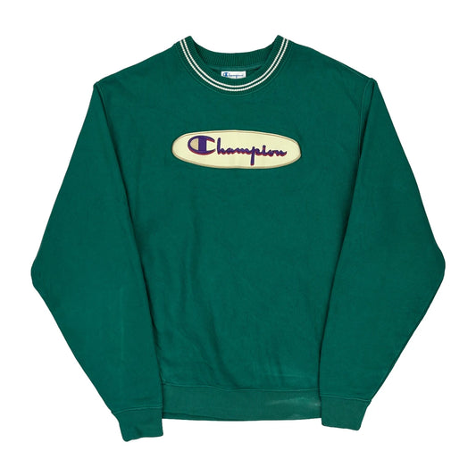 Reverse Weave Champion Sweatshirt - Medium Green Cotton Blend