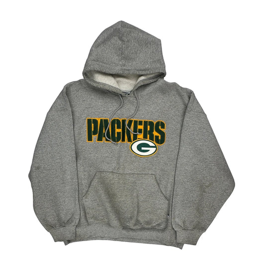Green Bay Packers Majestic Nfl Hoodie - XL Grey Cotton Blend