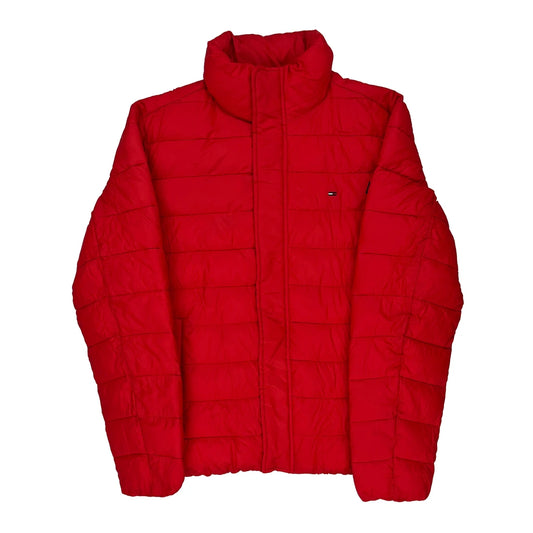 An American Original Tommy Jeans Puffer - Small Red Polyester